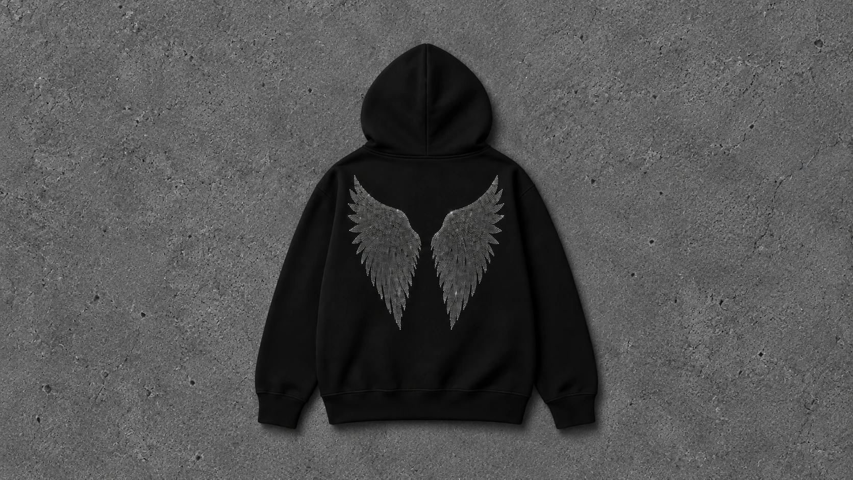 BLACK WINGS HOODIE — фото 2